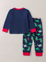 Kids Printed Crew Neck Set Long Sleeve