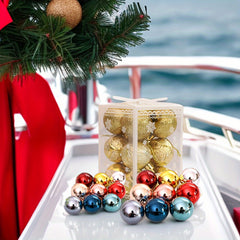 12pcs Christmas Ball Ornaments Set for Holiday Wreath & Party Decor