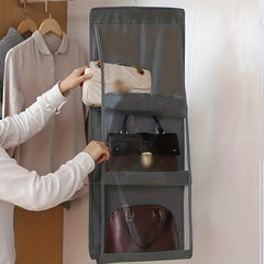6 8 Grid Bag Storage Hanging Bag Wardrobe Dormitory Hanging Household Rack