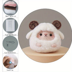 1pc Lamb Wool Felt Poking Diy Material Bag Needle Felting Gift