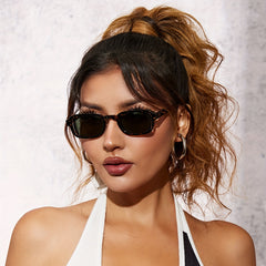 Vintage Square Frame Hollow Sunglasses UV400