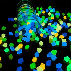 100pcs Glow In The Dark Stones Decor Pebbles For Aquarium Landscaping