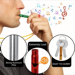 6pcs Aluminum Alloy Referee Whistles Field Training Adventure Whistle
