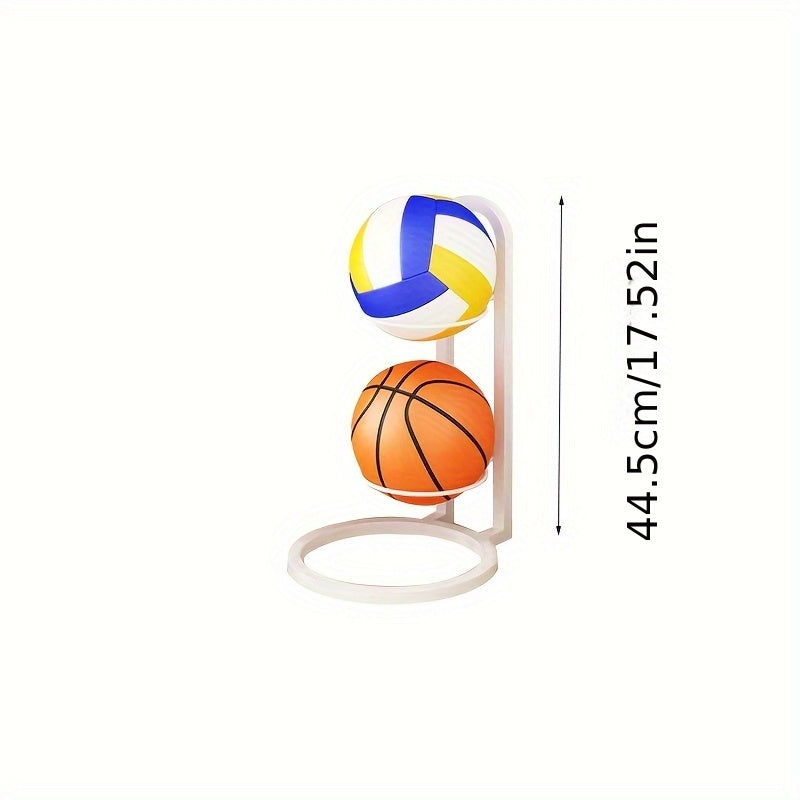2 layer Basketball Storage Rack Ball Display Holder