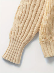 Cut Out Turtle Neck Sweater
