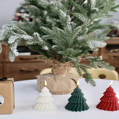 Green Christmas Tree Aromatherapy Candle - Soy Candles