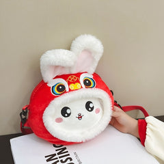 Chinese Year Shoulder Bag Kids Boys Girls Kindergarten Toddler Messenger Bag