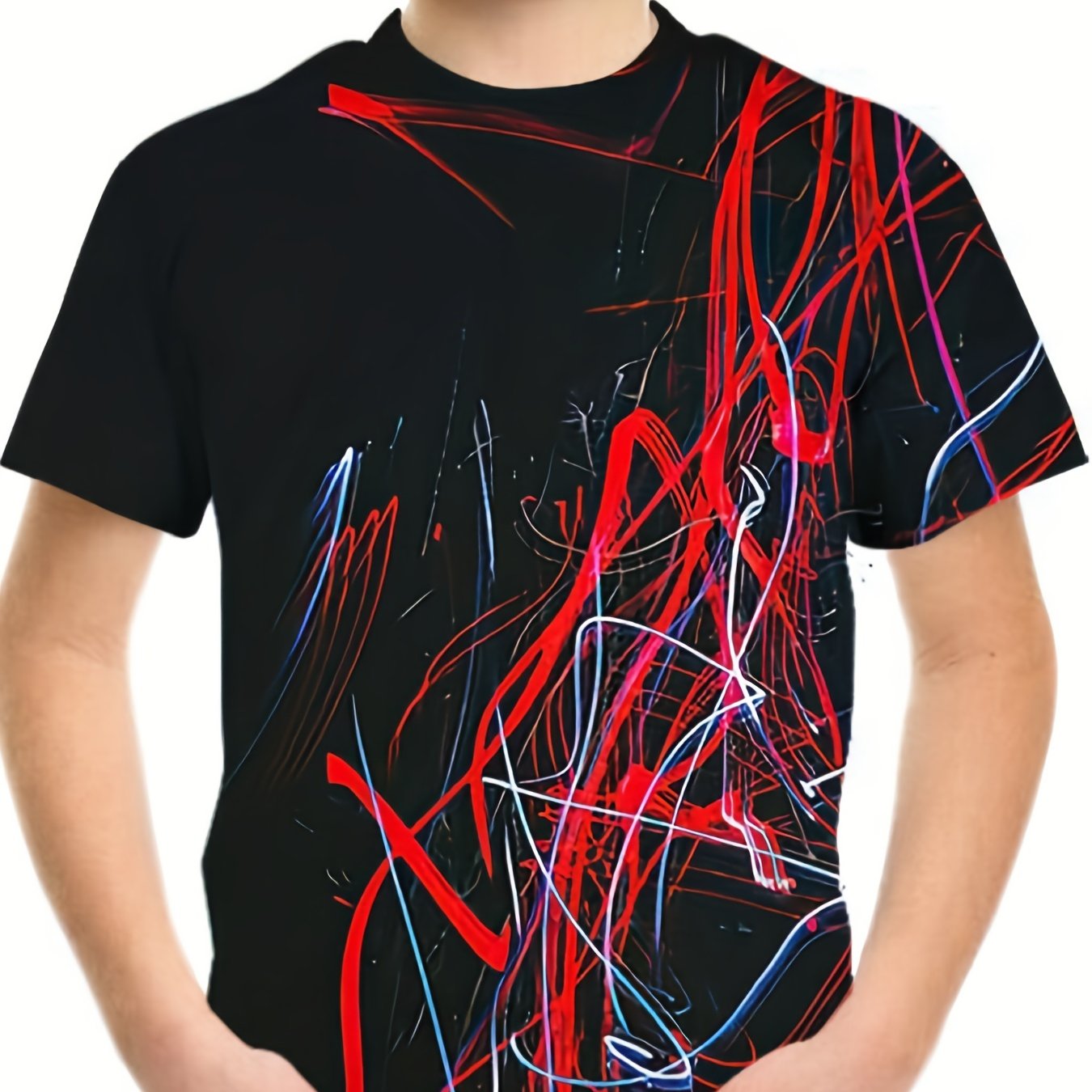 Kids' 3D Patterned T-Shirts for Summer Outings