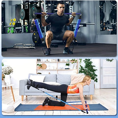 Portable Pilates Kit 3 Section Resistance Band 20-120 LBS