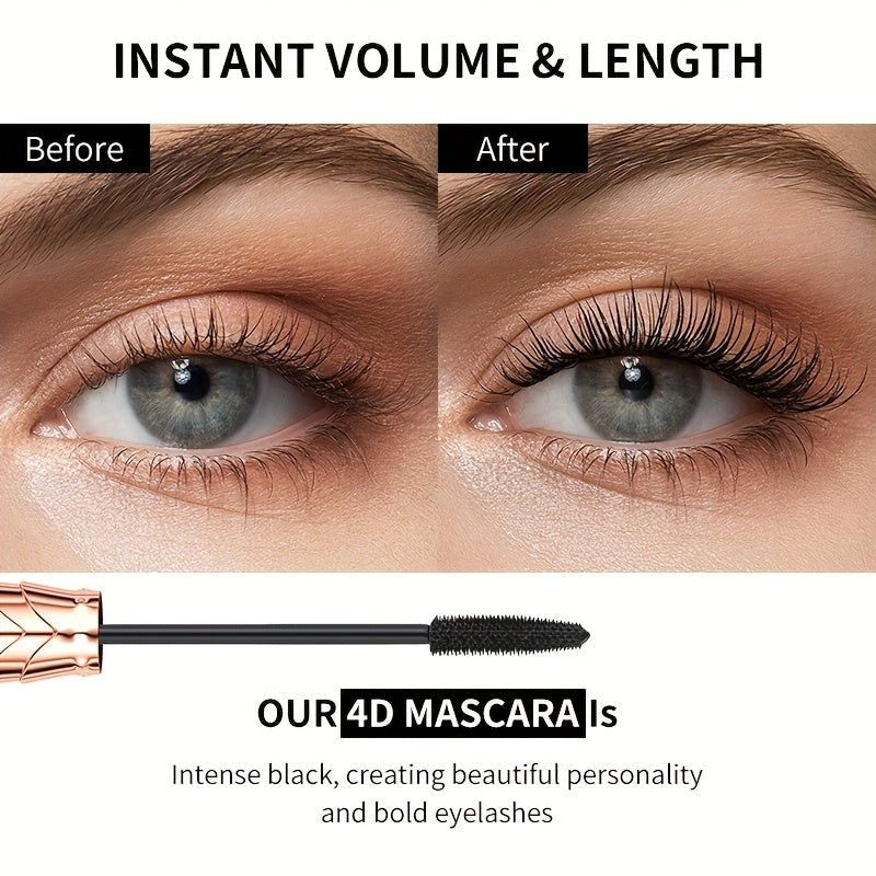 Crown 4D Fiber Mascara Lengthening Curling Waterproof Long Lasting