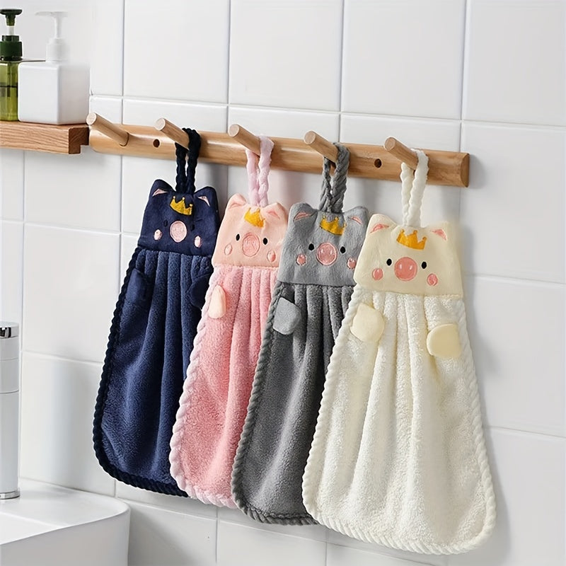 Microfiber Piggy Hand Towels Household & Absorbent Towels Bathroom Drying Rag