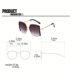Square Sunglasses Gradient UV400 Sun Shades Glasses