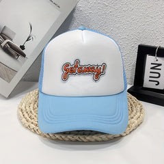 GET AWAY Embroidered Label Mesh Trucker Hat
