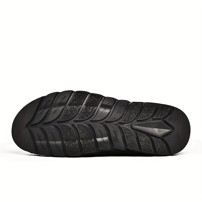 Men's High Top Boots Zipper Outdoor Walking Shoes
