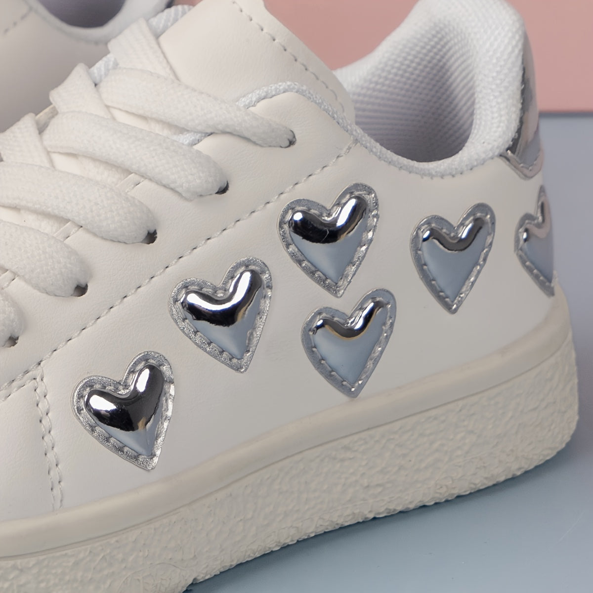 Girl's Solid Skate Shoes Non Slip Soft Sole Sneakers For Kids