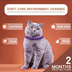Adjustable Anxiety Reducing Pet Collar for Cats Dogs