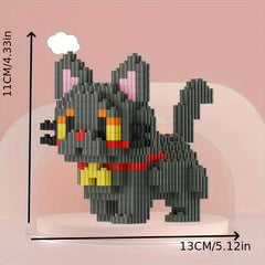 4000PCS Kitty Block Toy Creative DIY Puzzle Cat Lovers Birthday Gift