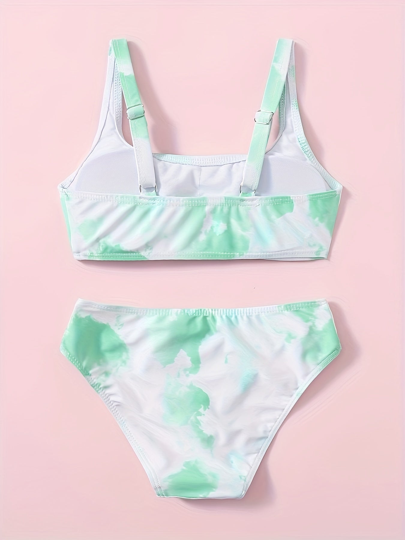 2pcs Tie Dye Bikini Girls Swimsuit Set Summer Swimwear Gift