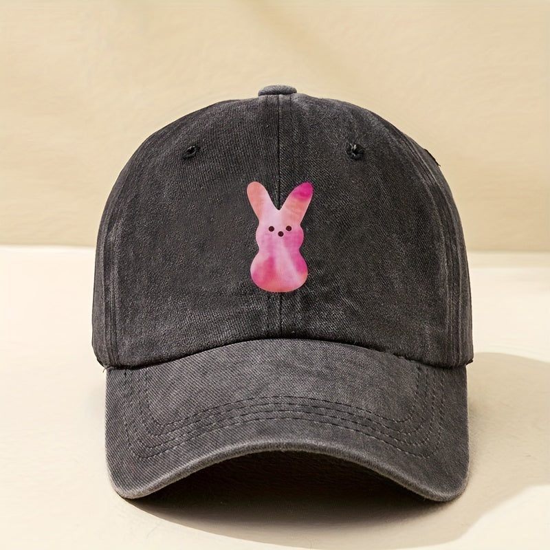 Easter Bunny Plush Doll Baseball Cap for Women Men