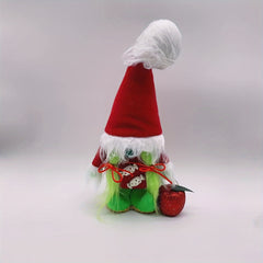 Green Hair Monster Gnome Elf Christmas Doll Or...