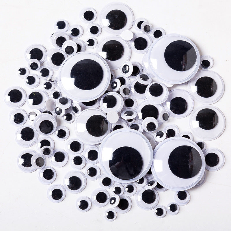 Plastic Googly Eyes Mixed Assorted Sizes Sticker Eyes for DIY Crafts
