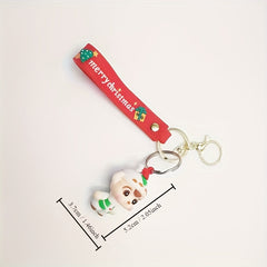 3D Doll Keychain Cartoon Keyring Pendant Christmas Gift