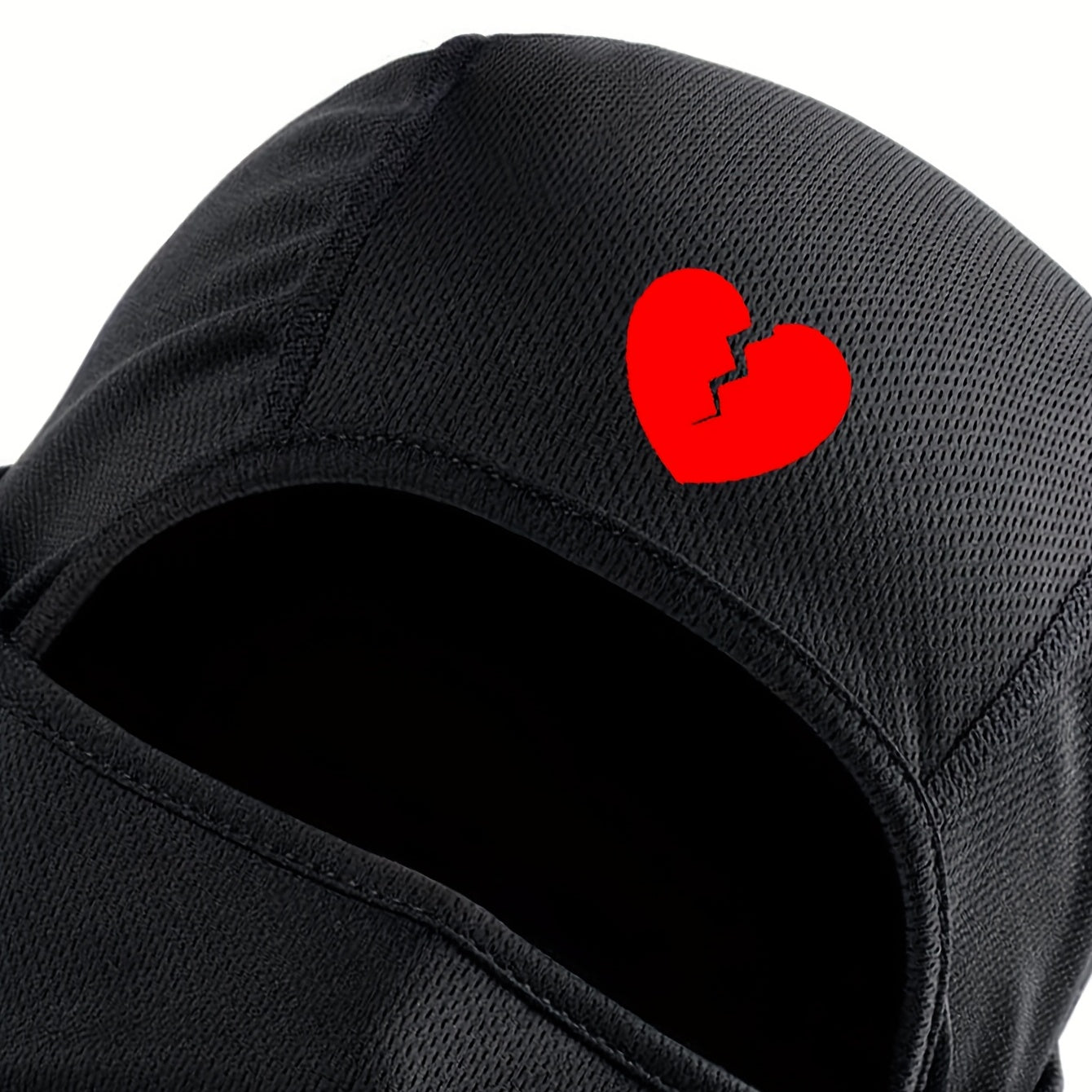 Heart Broken Print Cycling Mask Balaclava Outdoor Sports Windproof Sunscreen