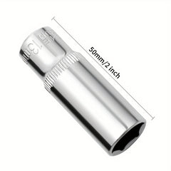 1/4 Socket Set Combination Hexagonal Socket Head Square Ratchet Wrench 6.3mm