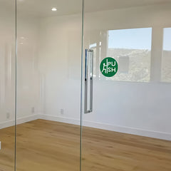 6pcs 3-14" Glass Collision Reminder Labels for Office Living Room School