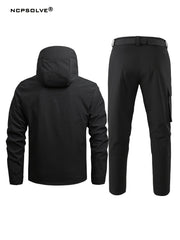 Men's Hooded Waterproof Trekking Outfits for Outdoor Hiking