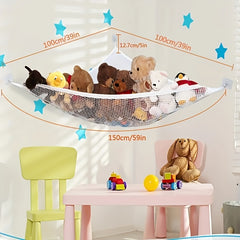 Stuffed Toy Storage Hammock Hanging Net Organizer for Nursery
