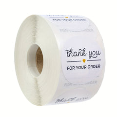 500 Thank You Local Shopping Paper Stickers