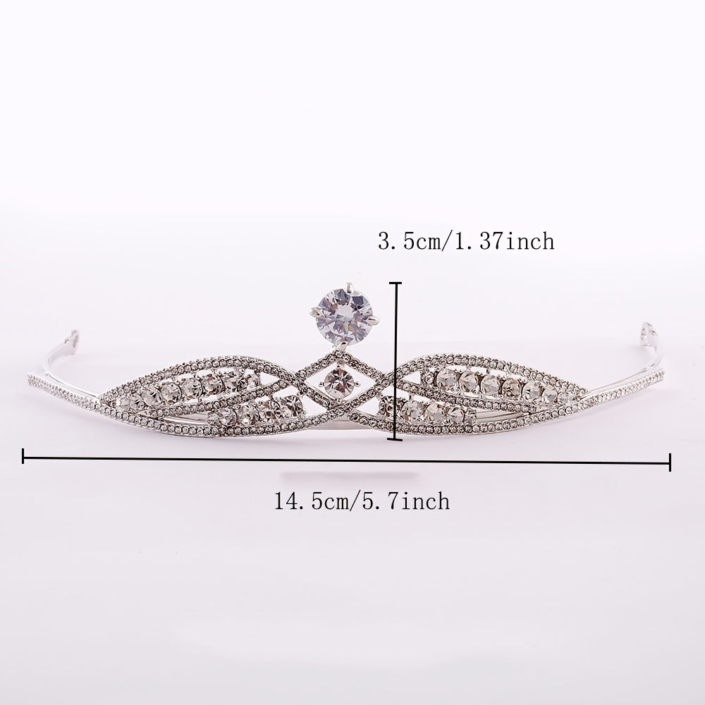 Crystal Wedding Headband Bride Tiara Crown Headwear
