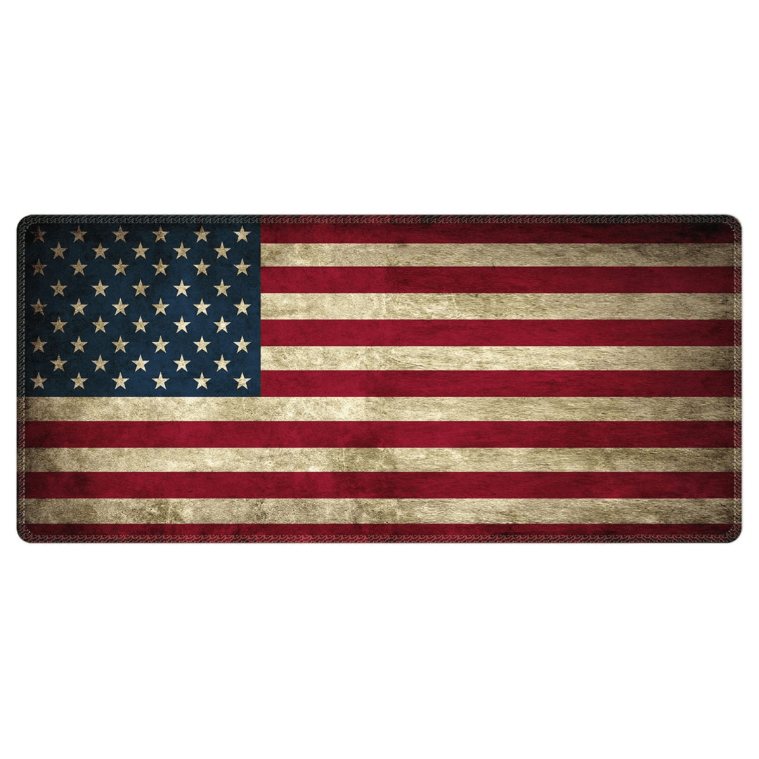 American Flag Large Mouse Pad Water Resistant Non Slip Rubber Base