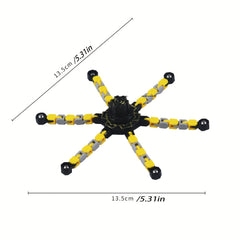 2pcs Transformable Fidget Spinner Toys for Kids Colorful Durable Plastic