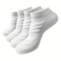 4 Pairs Cushioned Compression Socks for Running Cycling