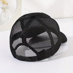 Parrot Embroidery Baseball Cap Summer Mesh Breathable Sun Hat Outdoor Casual