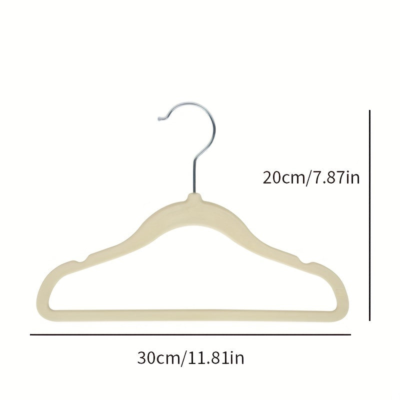 Children's Flocked Clothes Rack - Home Closet Hanging Storage