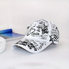 Graffiti Print Couple Baseball Cap Hip Hop Sports Hat Unisex Casual