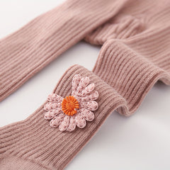 Cable Knit Cotton Toddler Tights Pantyhose
