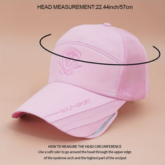Retractable Big Brim Baseball Cap Mesh Breathable Quick Drying Trucker Hat