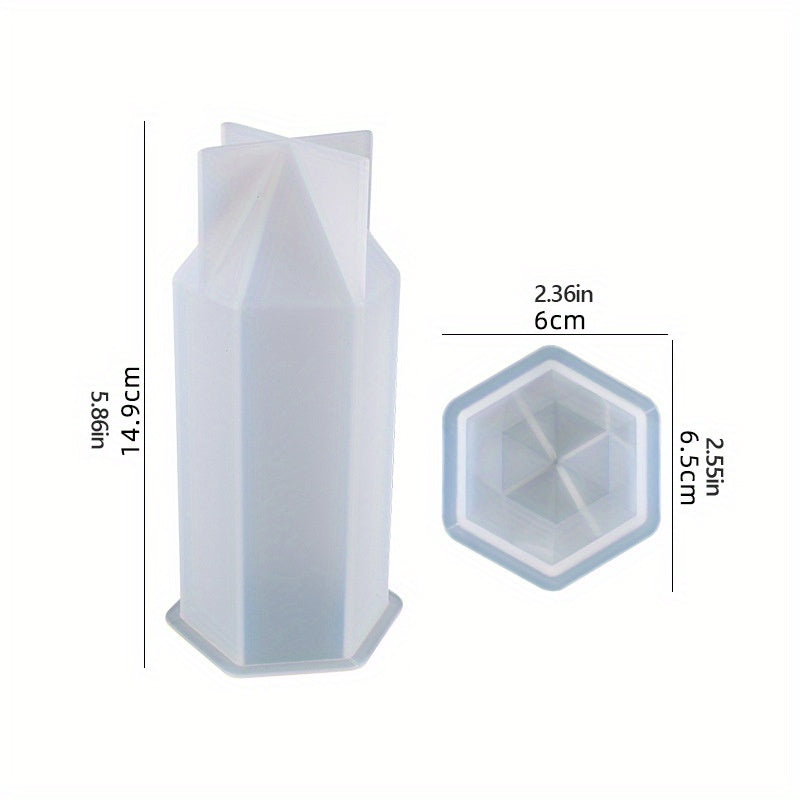 Hexagonal Vertebrae Candle Making Silicone Mold