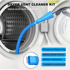 Dryer Vent Vacuum Attachment Lint Remover Kit