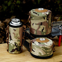 Camo Gas Tank Storage Bag for Outdoor Heat Preservation and Anti Fall Set