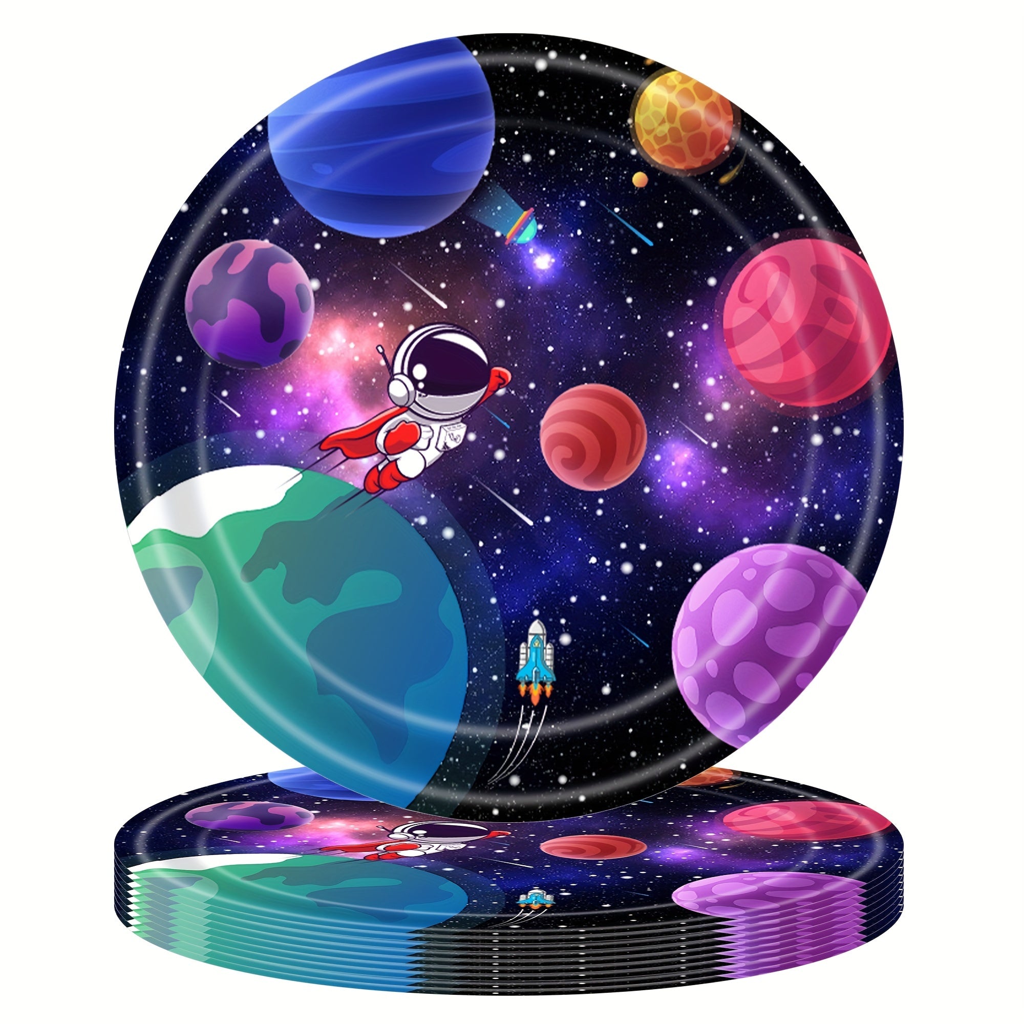 Astronaut Party Dinnerware Set for 16 Guests
