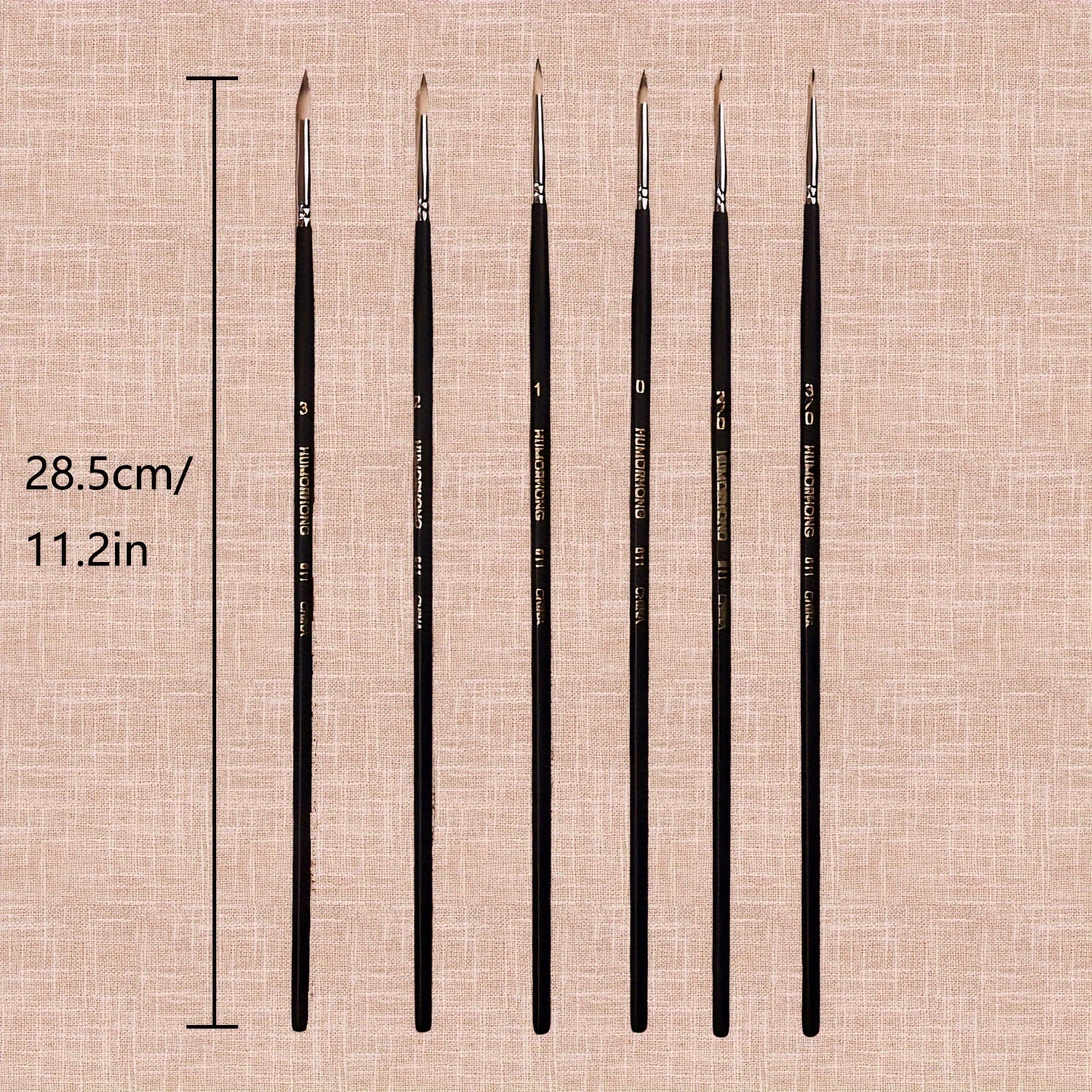 6pcs Nylon Hook Line Pen Acrylic Paint Pen Watercolor Brush Pen