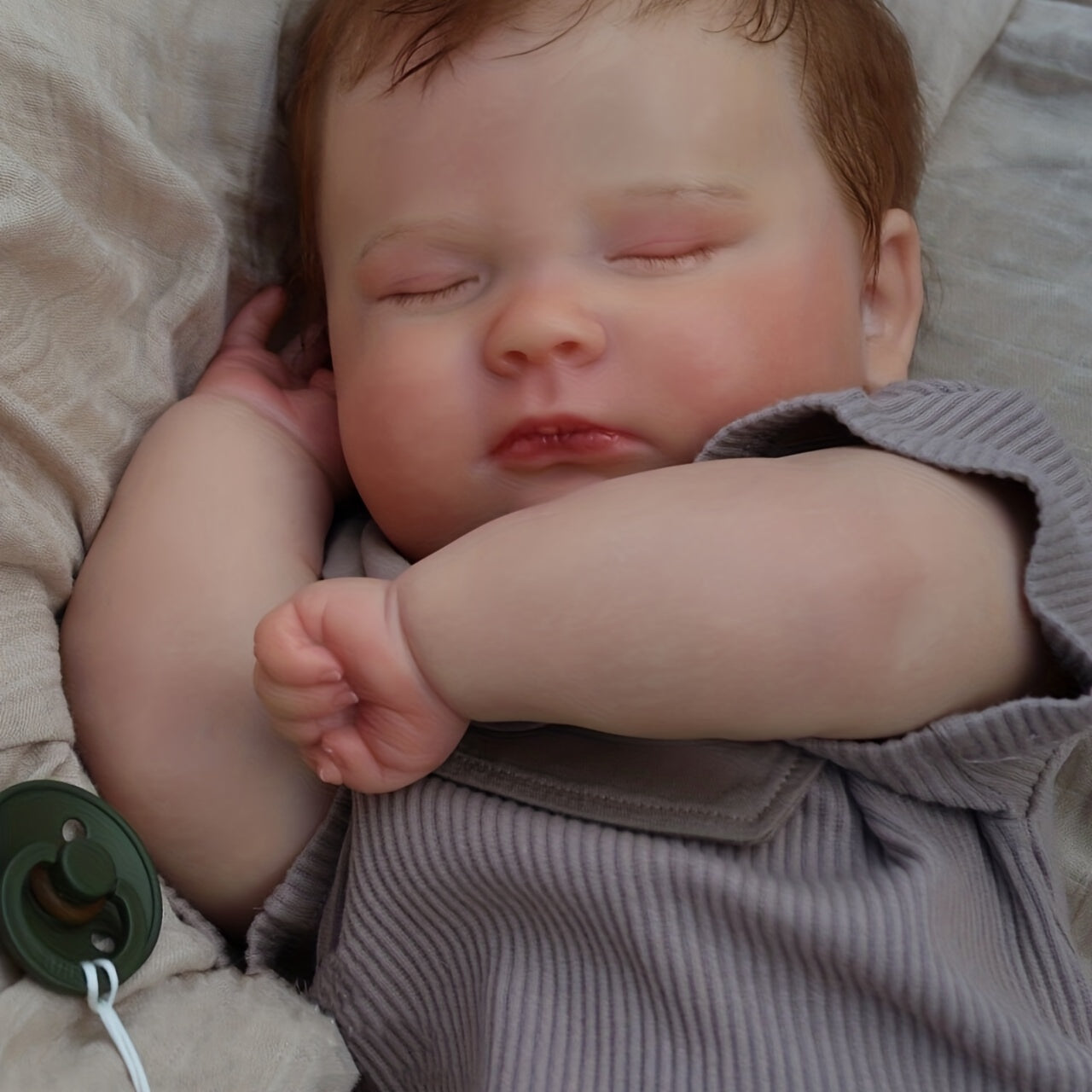 50 8 Cm Realistic Reborn Doll Hand painted Sleeping Boy Genesis Pattern