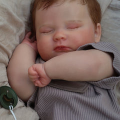 50 8 Cm Realistic Reborn Doll Hand painted Sleeping Boy Genesis Pattern