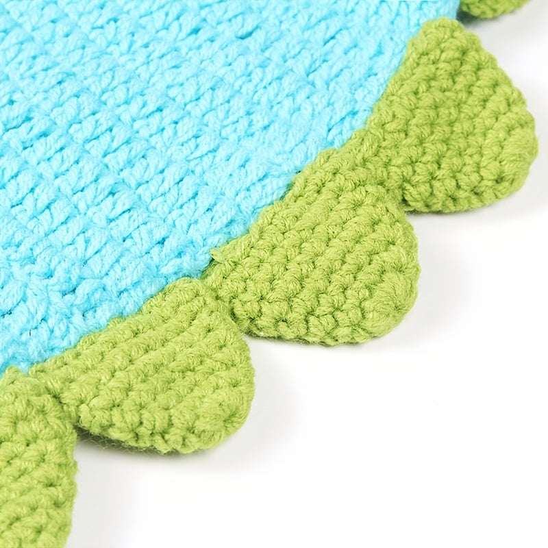 Dino Shaped Knitted Beanie for Baby Boys