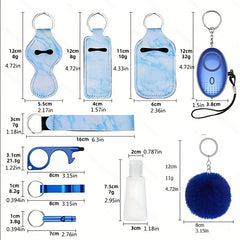 10pcs Personal Alarm Key Chain Bottle Opener Set